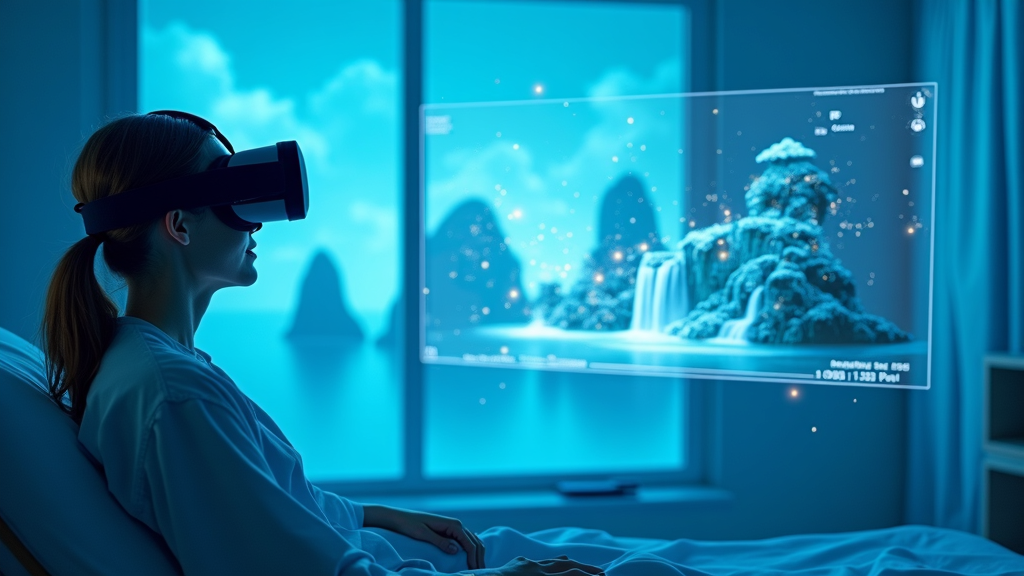 Paciente utilizando la realidad virtual del Hospital Álvaro Cunqueiro para terapia de Parkinson.