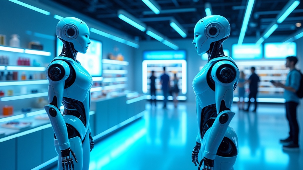 Robot con diseño de panda, un ejemplo de la robótica amigable que se puede encontrar en una tienda de robots 6S.