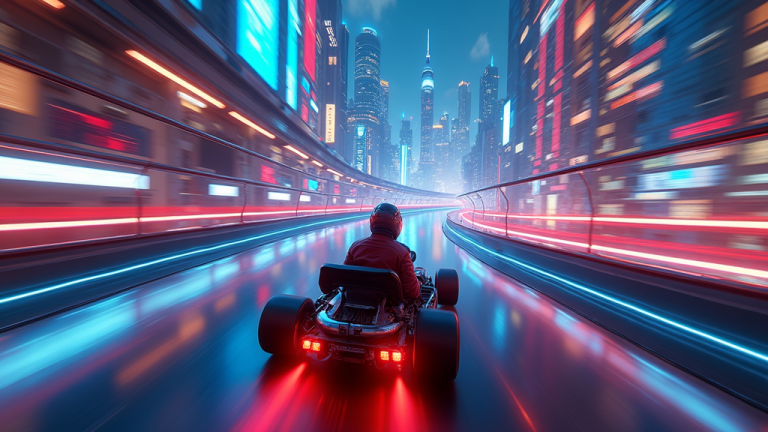 MegaRacer QuantumRush mundo abierto