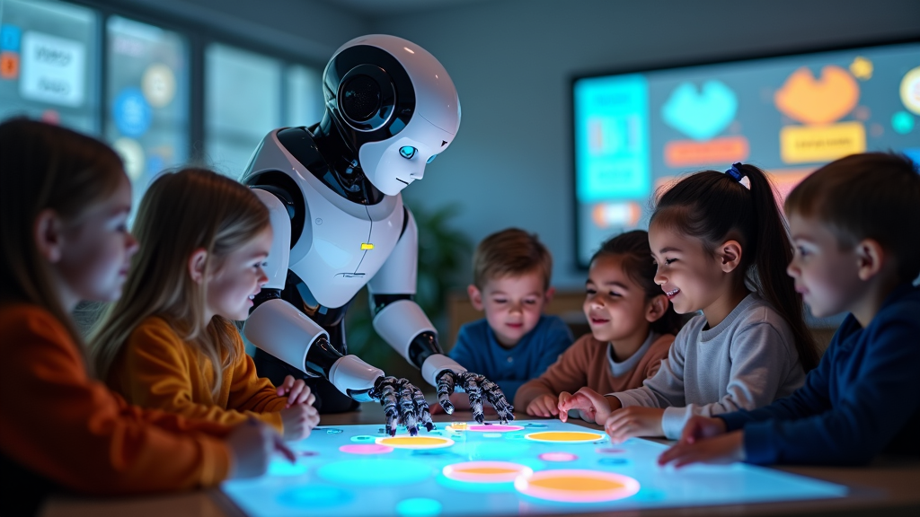El equipo de Inrobics junto a educadores del Colegio Gaudem colaboran en el proyecto del robot social Robic para la terapia del autismo.