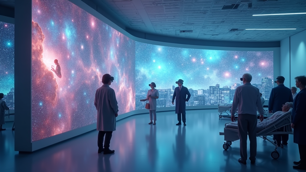 Visualización de una terapia con realidad virtual, una innovación del Hospital Álvaro Cunqueiro.