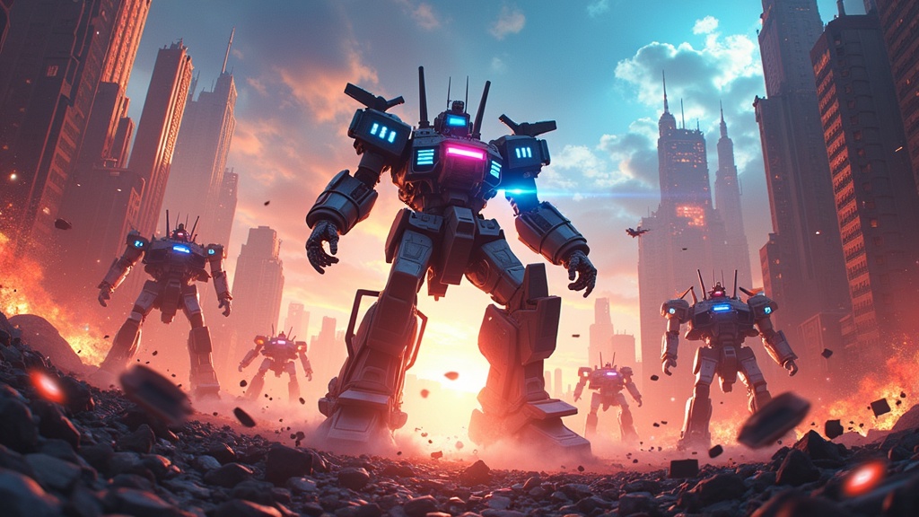 Vista detallada desde la cabina del mecha KYLIN en Mecha Force VR.