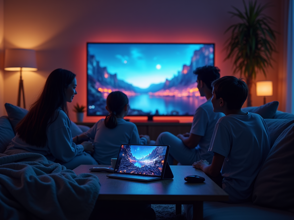 Una persona usando la tablet Xiaomi Redmi Pad SE en un sofá, representando su uso para entretenimiento.