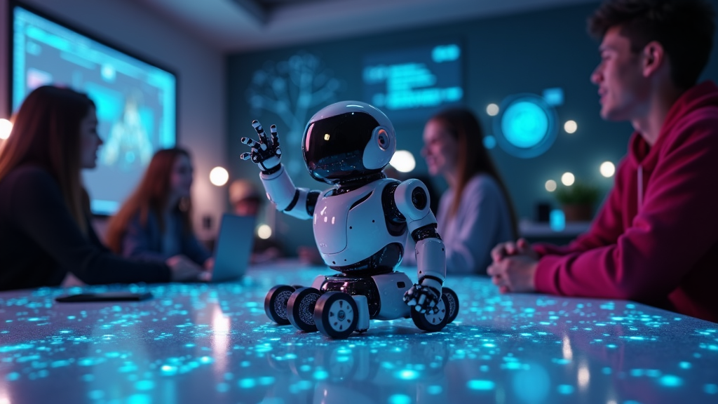 El Hugging Face Reachy Mini, un robot compacto que representa un gigante en potencial para la robótica educativa y el desarrollo de IA.