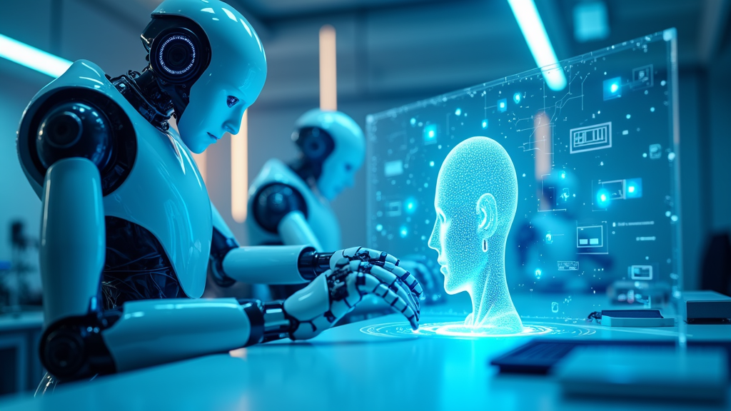 Concepto visual de la visión por computadora de RealSense, ilustrando el impacto de la escisión de Intel RealSense en la robótica.
