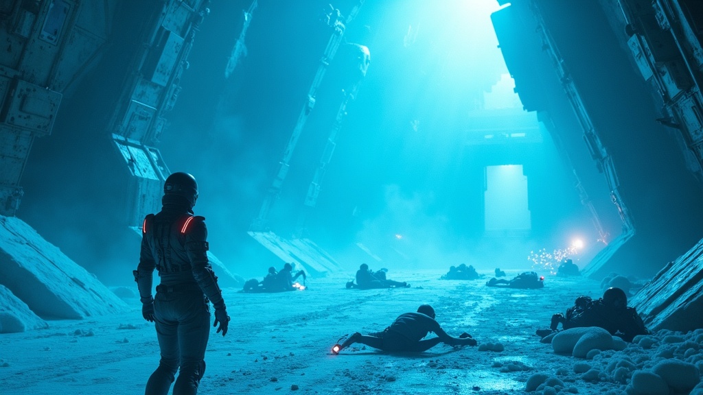 Análisis de la jugabilidad física de Into The Darkness VR mostrando un combate con armas de fuego.