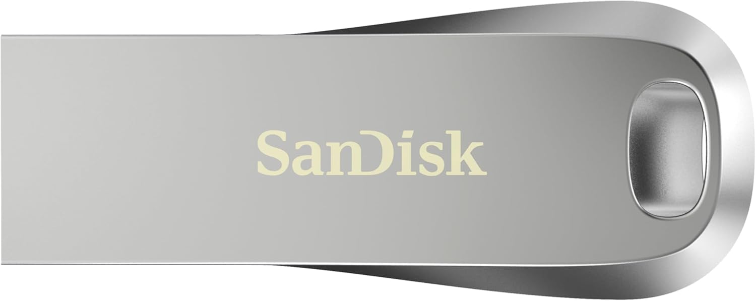 Caja y presentación del producto SanDisk Ultra Luxe 256GB.