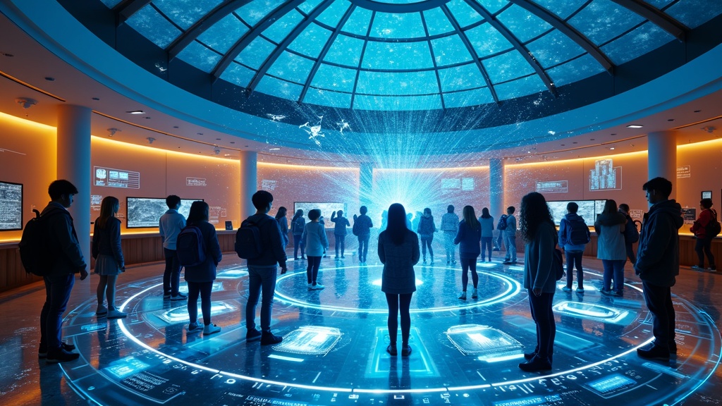 Un dron programado por participantes del Campamento CODI 2025 vuela en un entorno controlado, demostrando las habilidades de vuelo autónomo adquiridas.