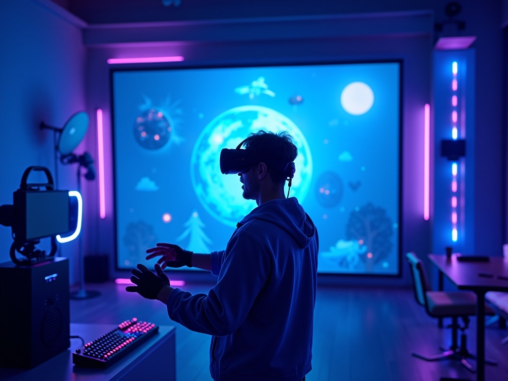 Familia usando el Echo Show 8 en la cocina para una videollamada y ver recetas