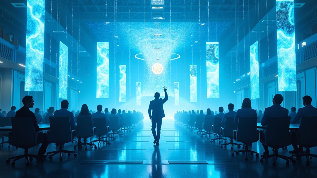 Ilustración conceptual del talento de IA abandonando Meta, un reflejo de la crisis de fuga de talento hacia competidores.