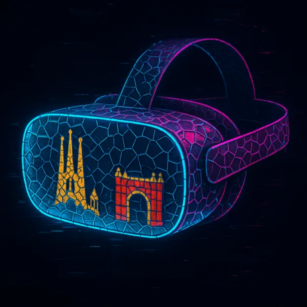 Gafas de Realidad Virtual con diseño de trencadís
