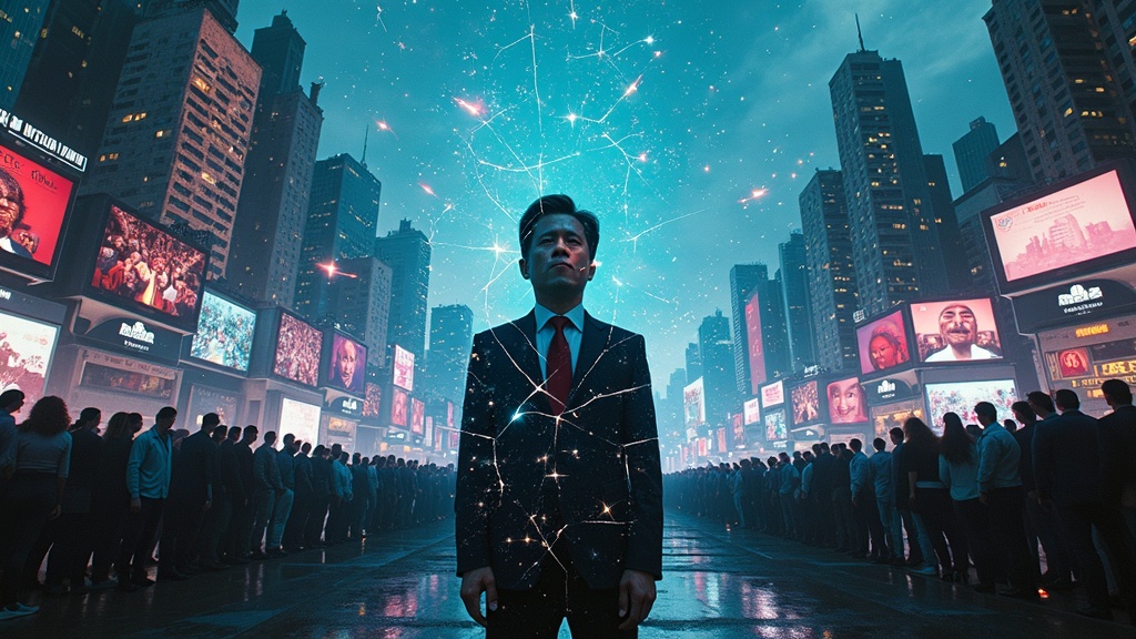 Tigre acechando entre la maleza, representando la amenaza sigilosa del impacto de la IA en la desinformación política.