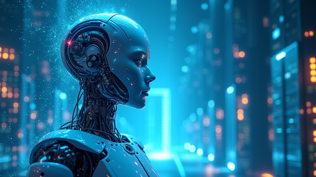 Visualización de un entorno industrial complejo dentro de NVIDIA Omniverse para la simulación robótica.