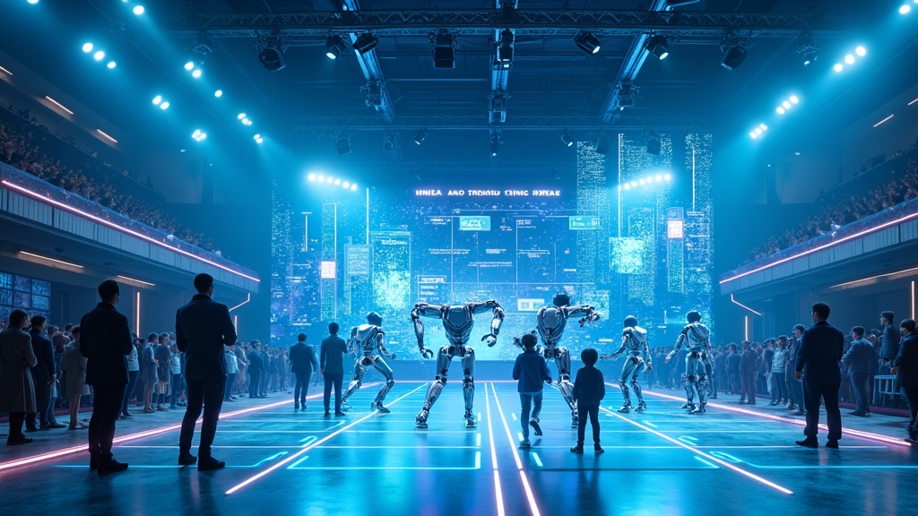 Representación de la potencia y la ambición de China para consolidar a Pekín como capital mundial robótica