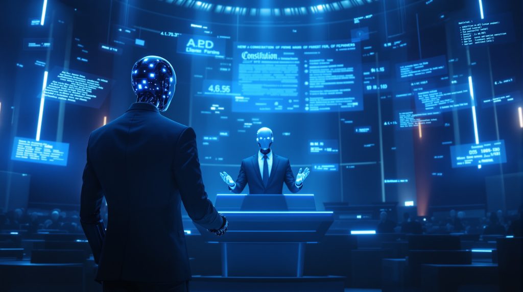 gobierno con IA alfombra democrática