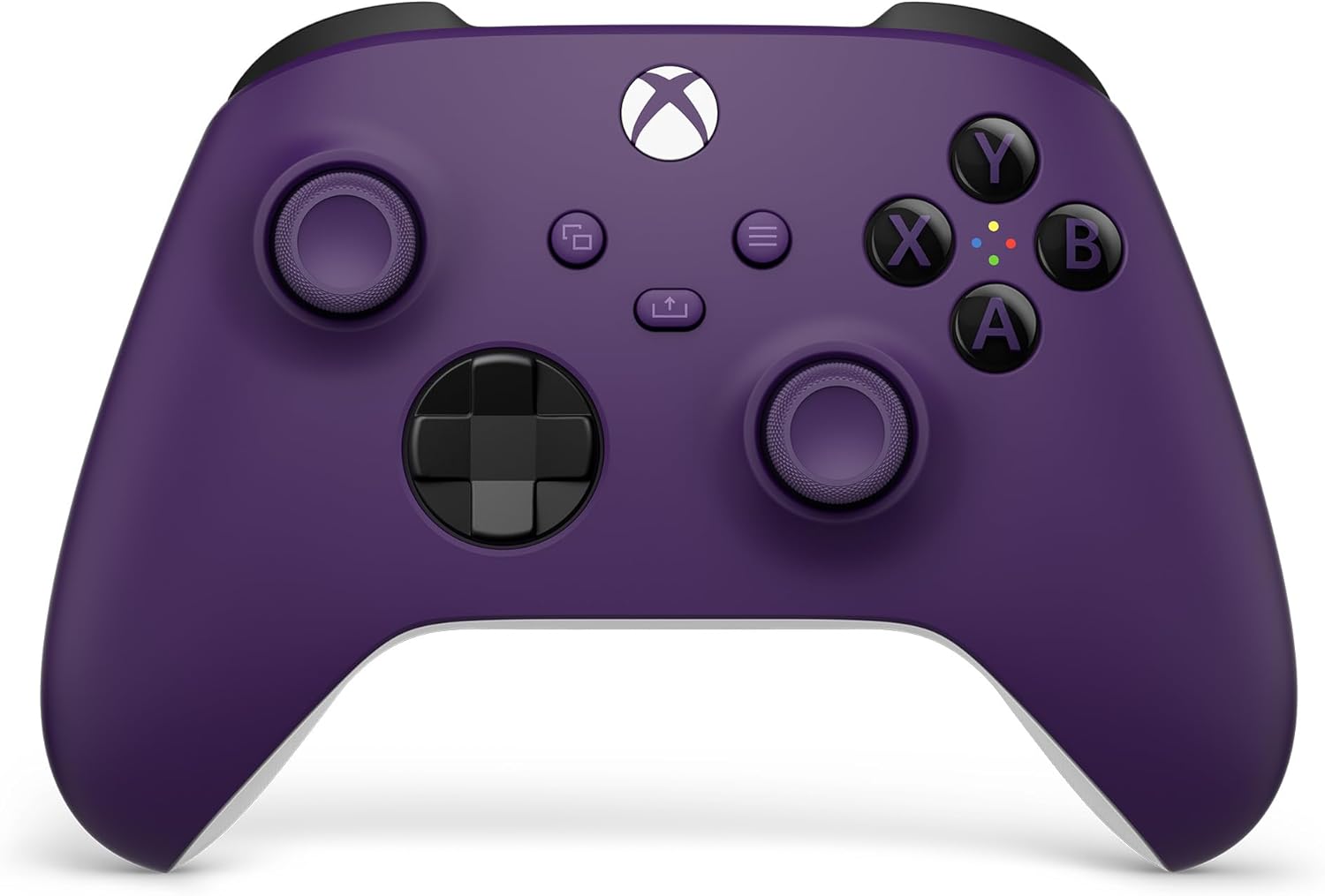 Mando Xbox Astral Purple en su caja, listo para ser comprado
