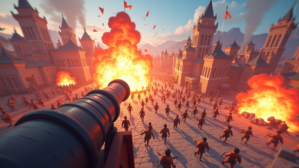 Cannoneer VR juego de destrucción