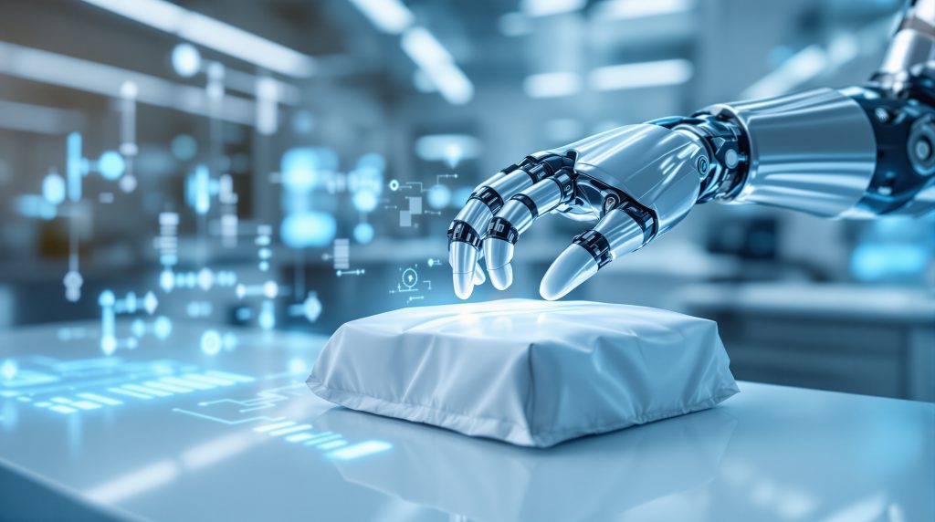 Pinza robótica envases estériles