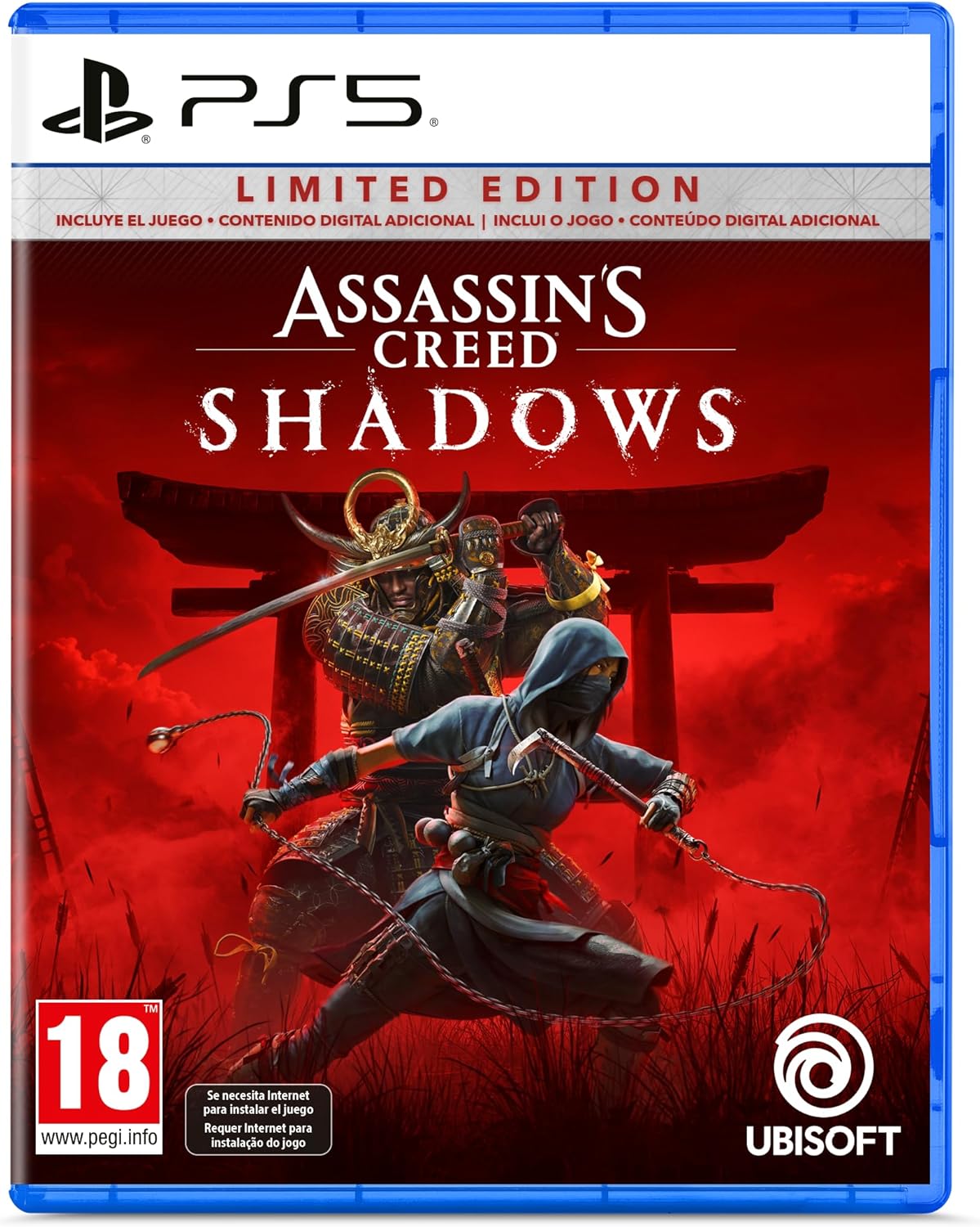 Portada de Assassin's Creed Shadows Limited Edition para PS5