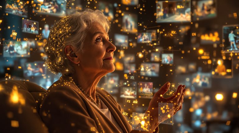 IA recreación recuerdos personas mayores