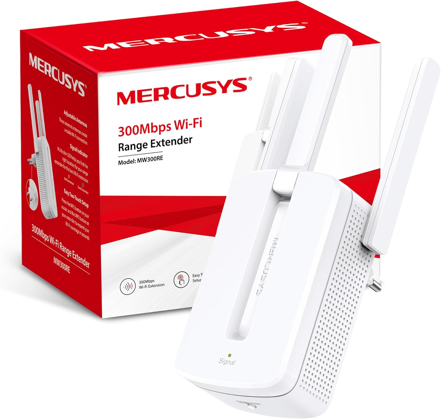 Comprar el repetidor Wi-Fi MERCUSYS MW300RE en oferta
