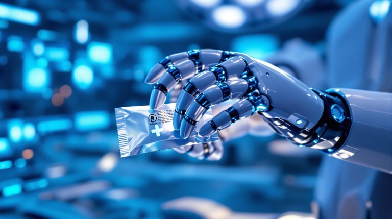 Pinza Robótica Envases Médicos