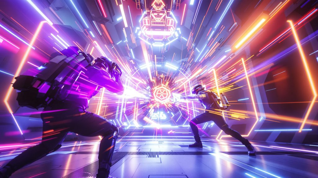 Duelos VR Blaston acción estrategia