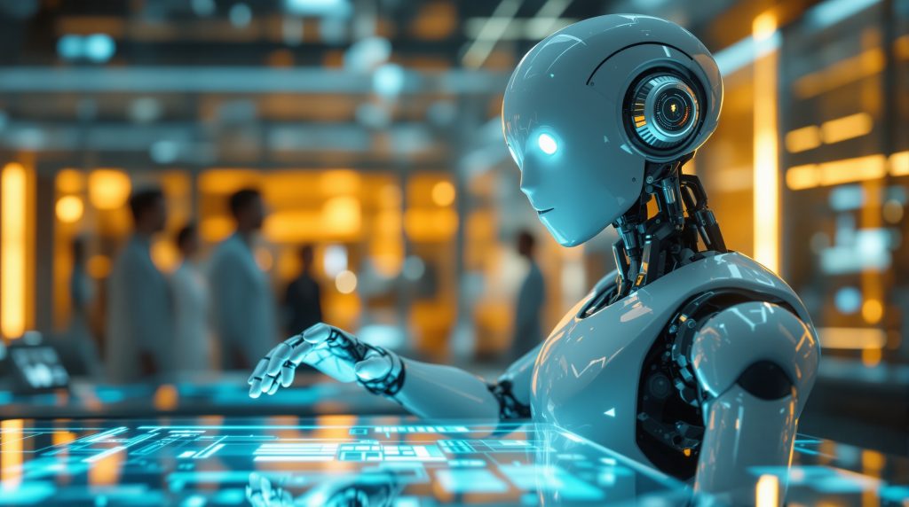 Robot Moya IA encarnada