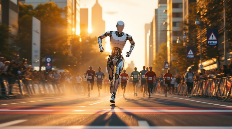 Robot humanoide récord maratón